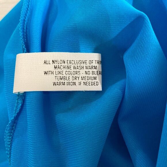 Shadow Line Night Gown Women's Medium Blue Short Sleeve Sleepwear - Picture 6 of 11